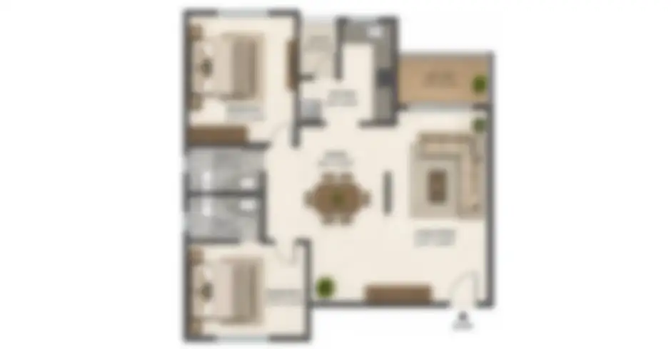 Shree Vandana Thane 2 Bhk Floor Plan